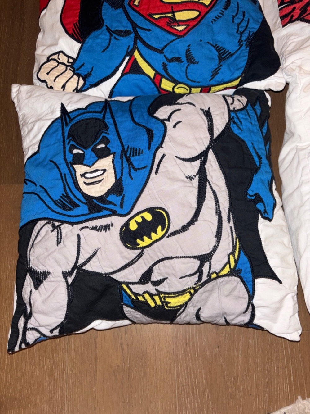 Pottery Barn Kids Superhero Pillowcase Set - Red, Blue, Green, Black, White - Picture 2 of 6